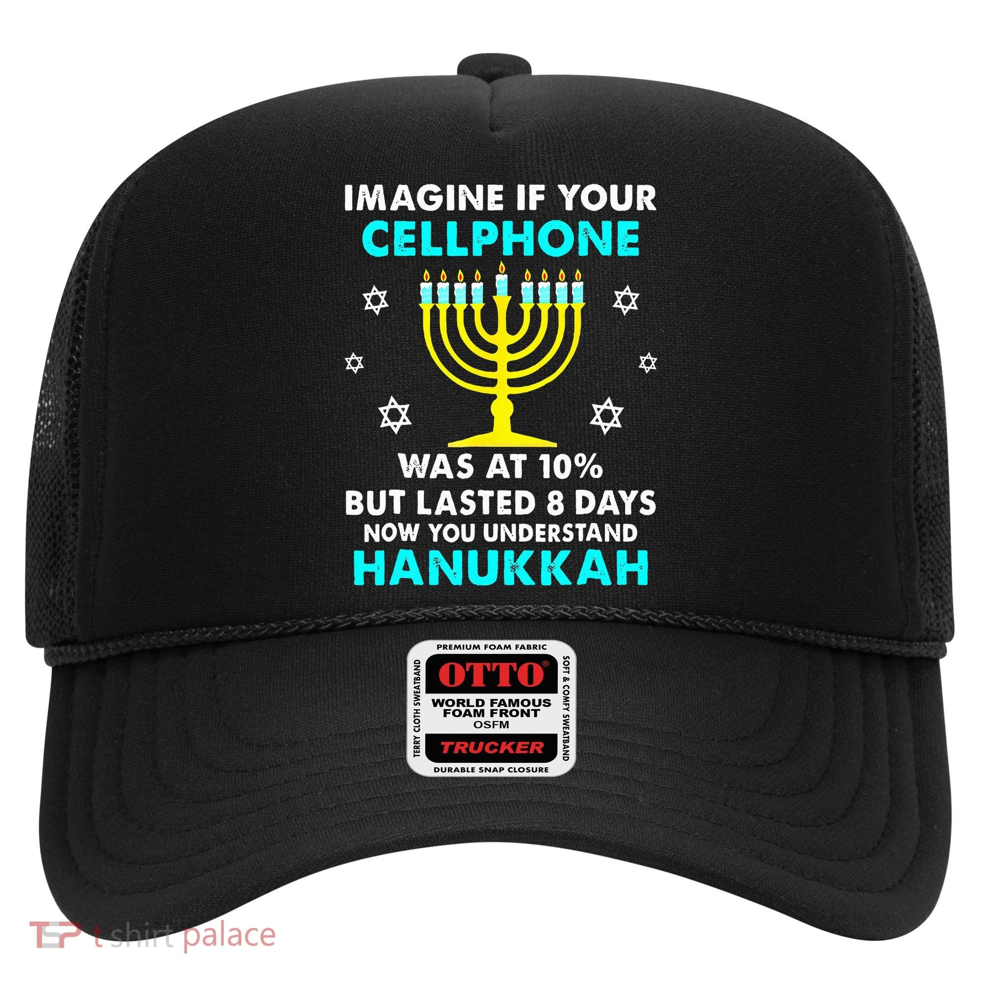 Funny cellphone 8 days understand jewish Hanukkah Chanukah Hat