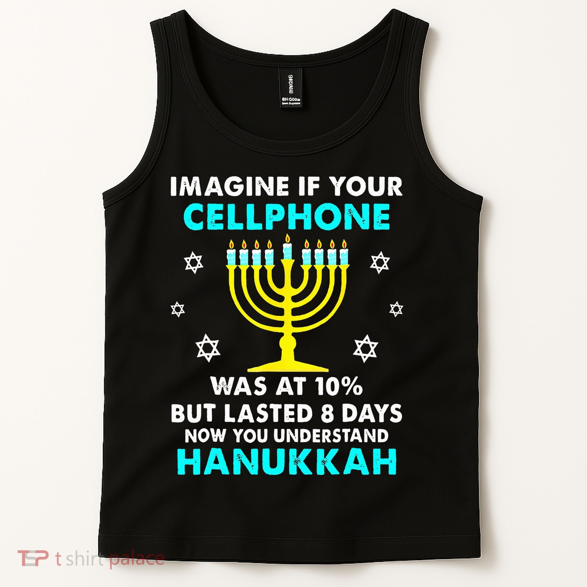 Funny cellphone 8 days understand jewish Hanukkah Chanukah Tank Top