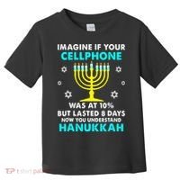 Funny cellphone 8 days understand jewish Hanukkah Chanukah Toddler T-Shirt thumb 0
