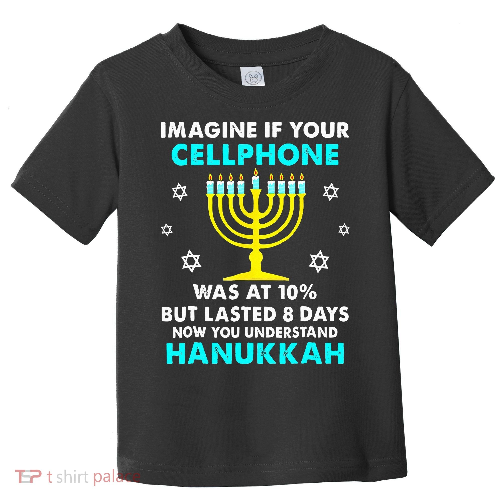 Funny cellphone 8 days understand jewish Hanukkah Chanukah Toddler T-Shirt