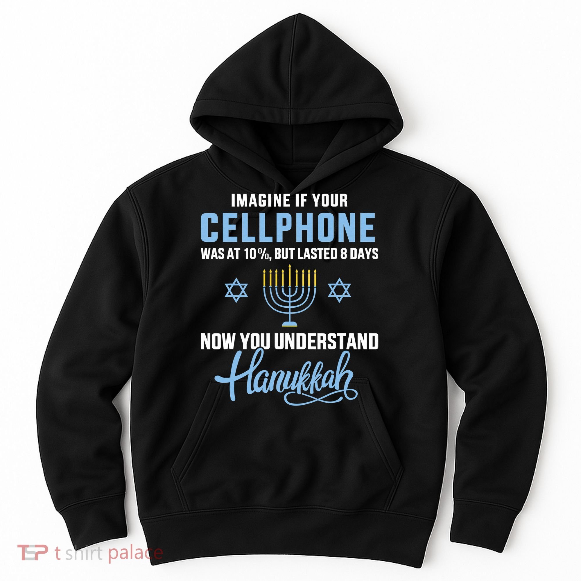 Funny cellphone 8 days understand jewish Hanukkah Chanukah  Hoodie