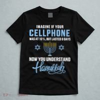 Funny cellphone 8 days understand jewish Hanukkah Chanukah  T-Shirt thumb 5