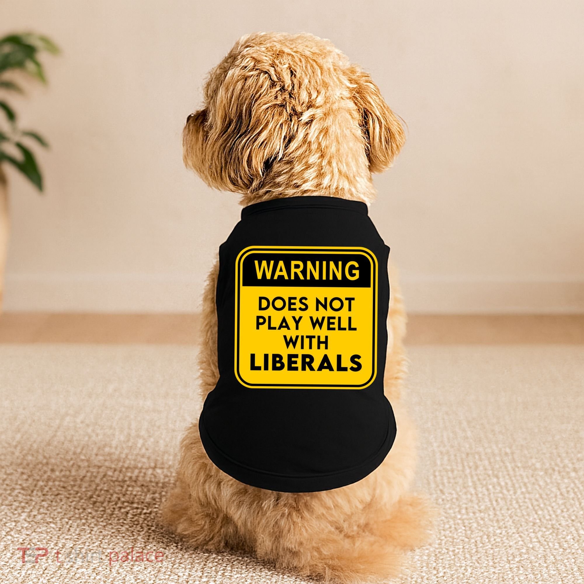 Funny Conservative Anti Liberal Doggie Tank