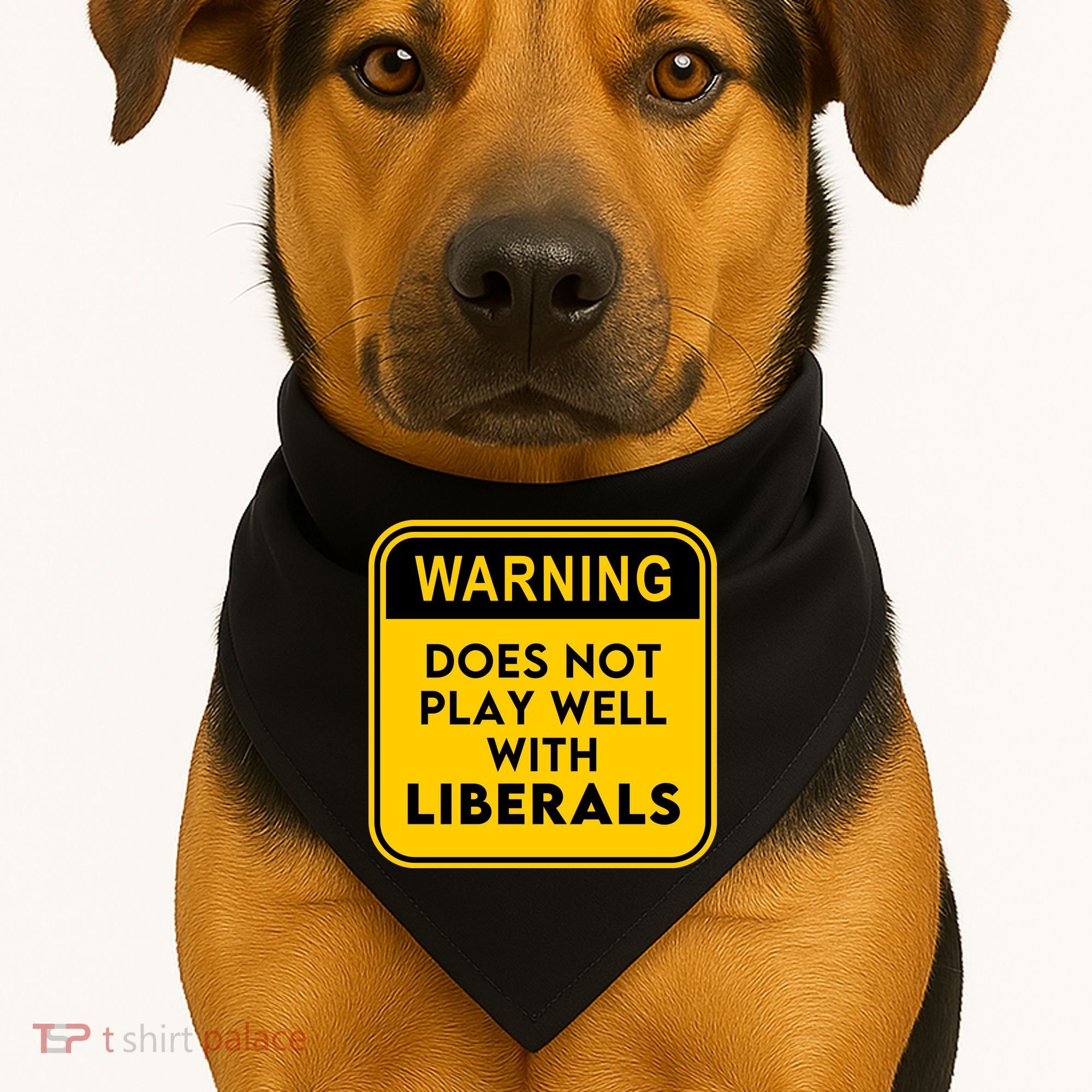 Funny Conservative Anti Liberal USA-Made Doggie Bandana