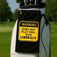 Funny Conservative Anti Liberal Golf Towel thumb 2