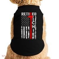 Firefighter Chief American Flag Funny Gift Retired Fire Chief Great Gift Doggie Tank thumb 0