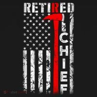 Firefighter Chief American Flag Funny Gift Retired Fire Chief Great Gift Women's Hoodie thumb 2