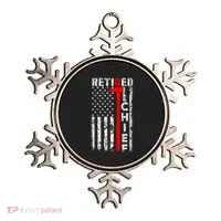 Firefighter Chief American Flag Funny Gift Retired Fire Chief Great Gift Ornament thumb 0