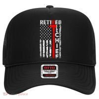 Firefighter Chief American Flag Funny Gift Retired Fire Chief Great Gift Hat thumb 0