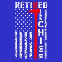 Firefighter Chief American Flag Funny Gift Retired Fire Chief Great Gift Mousepad thumb 1