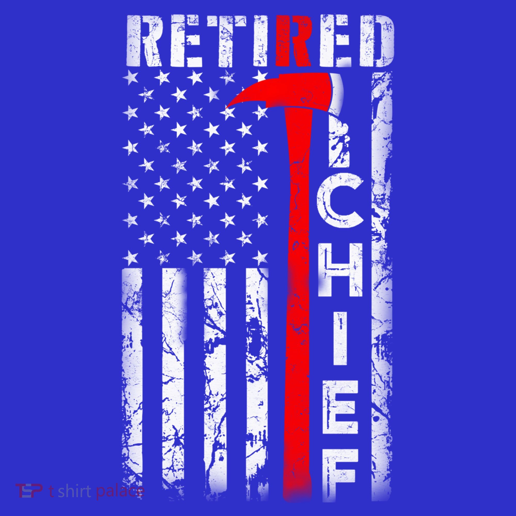 Firefighter Chief American Flag Funny Gift Retired Fire Chief Great Gift Mousepad