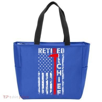 Firefighter Chief American Flag Funny Gift Retired Fire Chief Great Gift Tote Bag