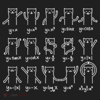 Funny Cat And Math Funny Math Cat Algebra Lover Funny Cat Golf Towel thumb 3