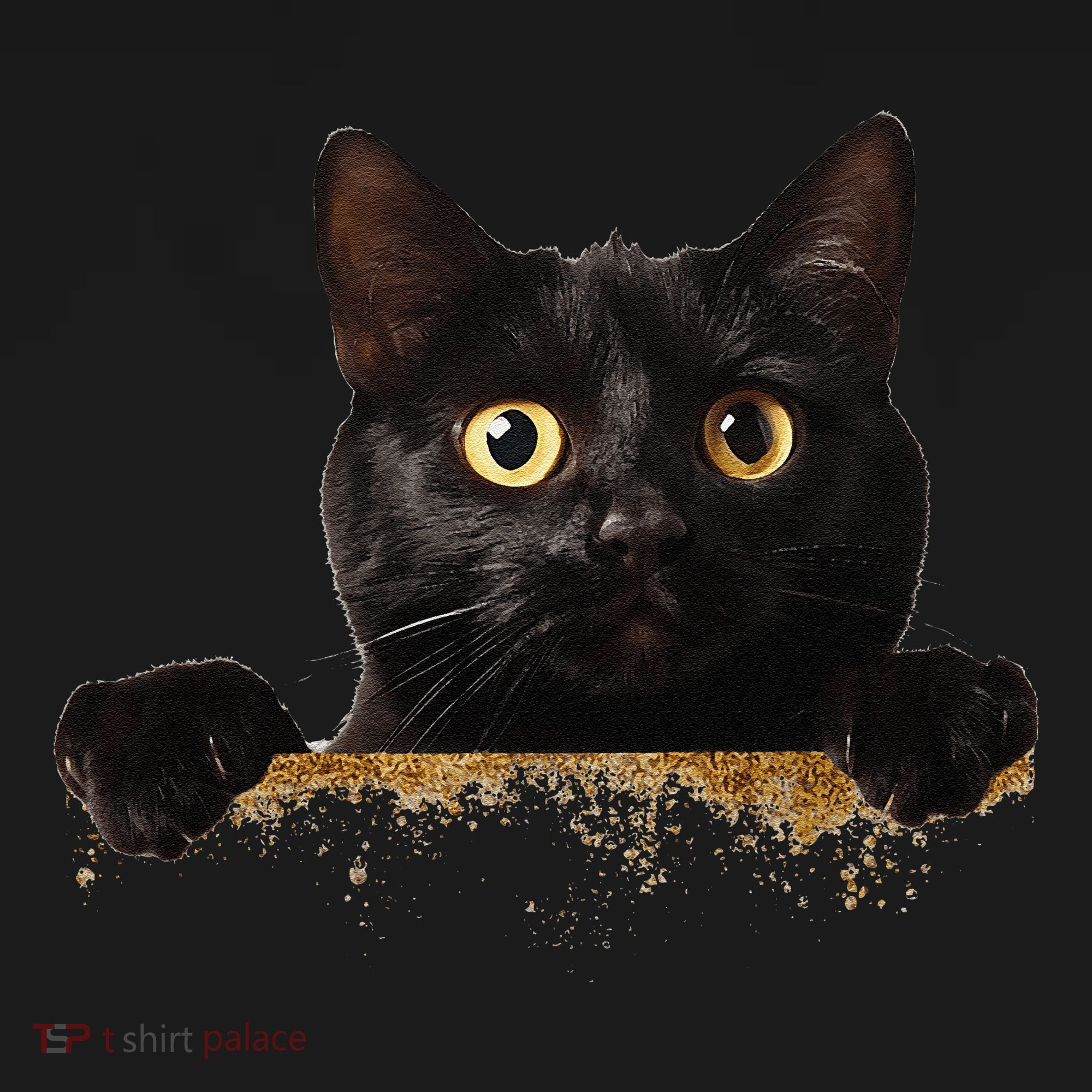 Funny Curious Adorable Cat Black Peeking Kitten Pet Lovers Women's Tank Top