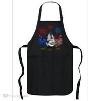 Funny Chickens American Flag Patriotic Farmer 4th Of July Apron thumb 0