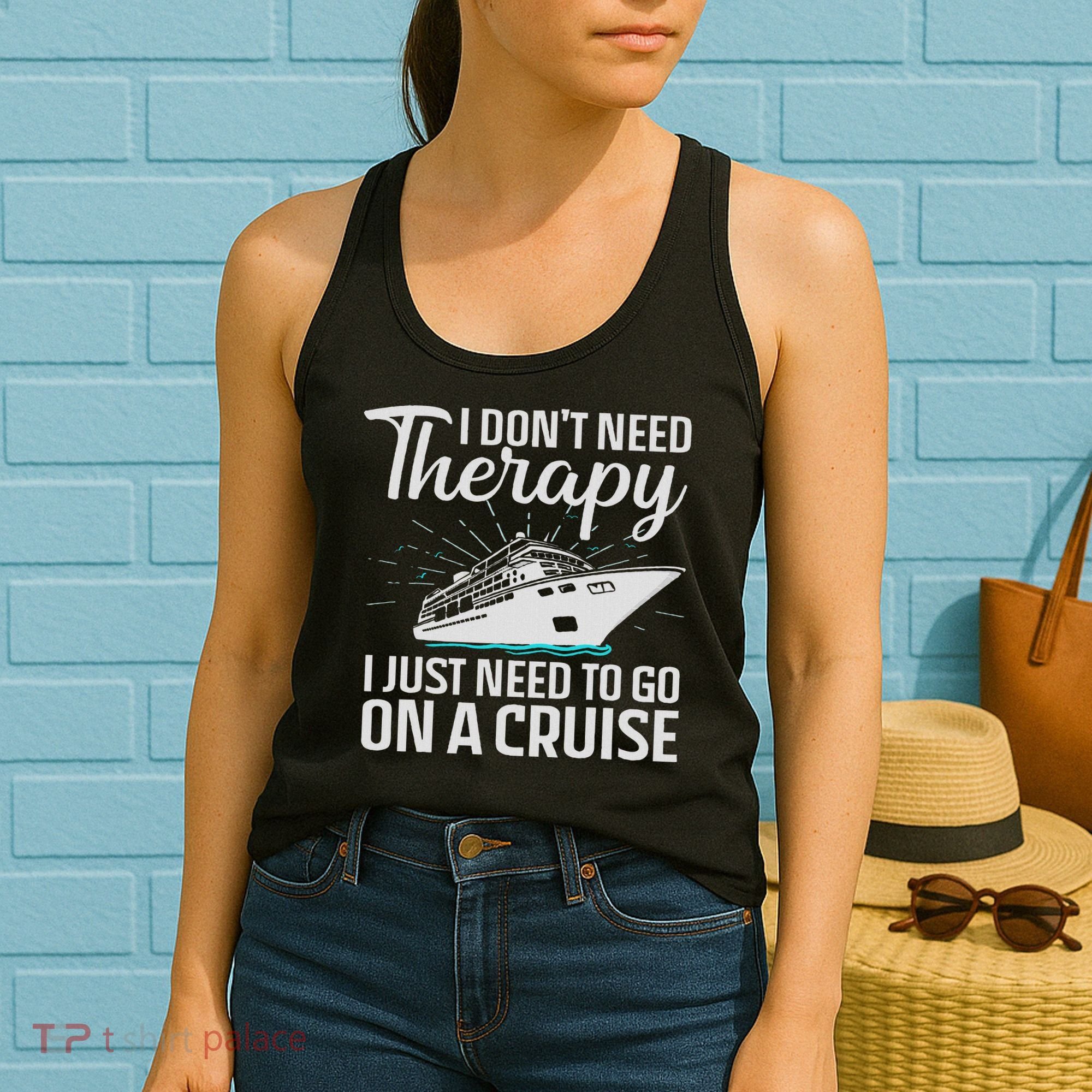 Funny Cruise Art For Women Cruise Ship Vacation Lover Women's Tank Top