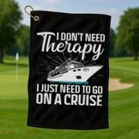 Funny Cruise Art For Women Cruise Ship Vacation Lover Golf Towel thumb 1