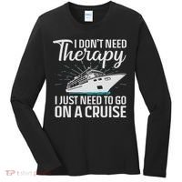 Funny Cruise Art For Women Cruise Ship Vacation Lover Women's Long Sleeve Shirt thumb 0
