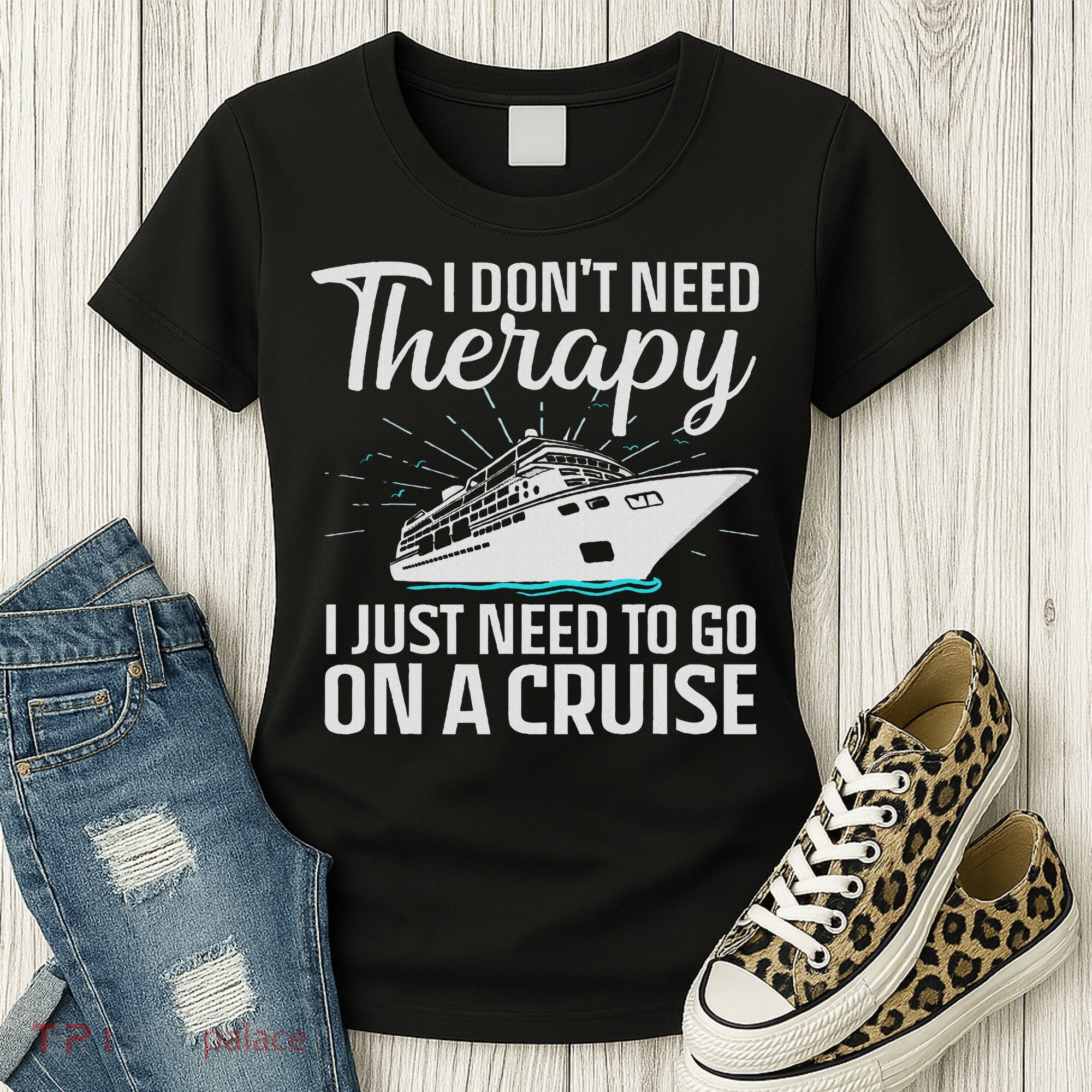 Funny Cruise Art For Women Cruise Ship Vacation Lover Women's T-Shirt