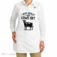 Funny Cow Animal Lover Women Farm Dairy Cattle Farming Apron thumb 2