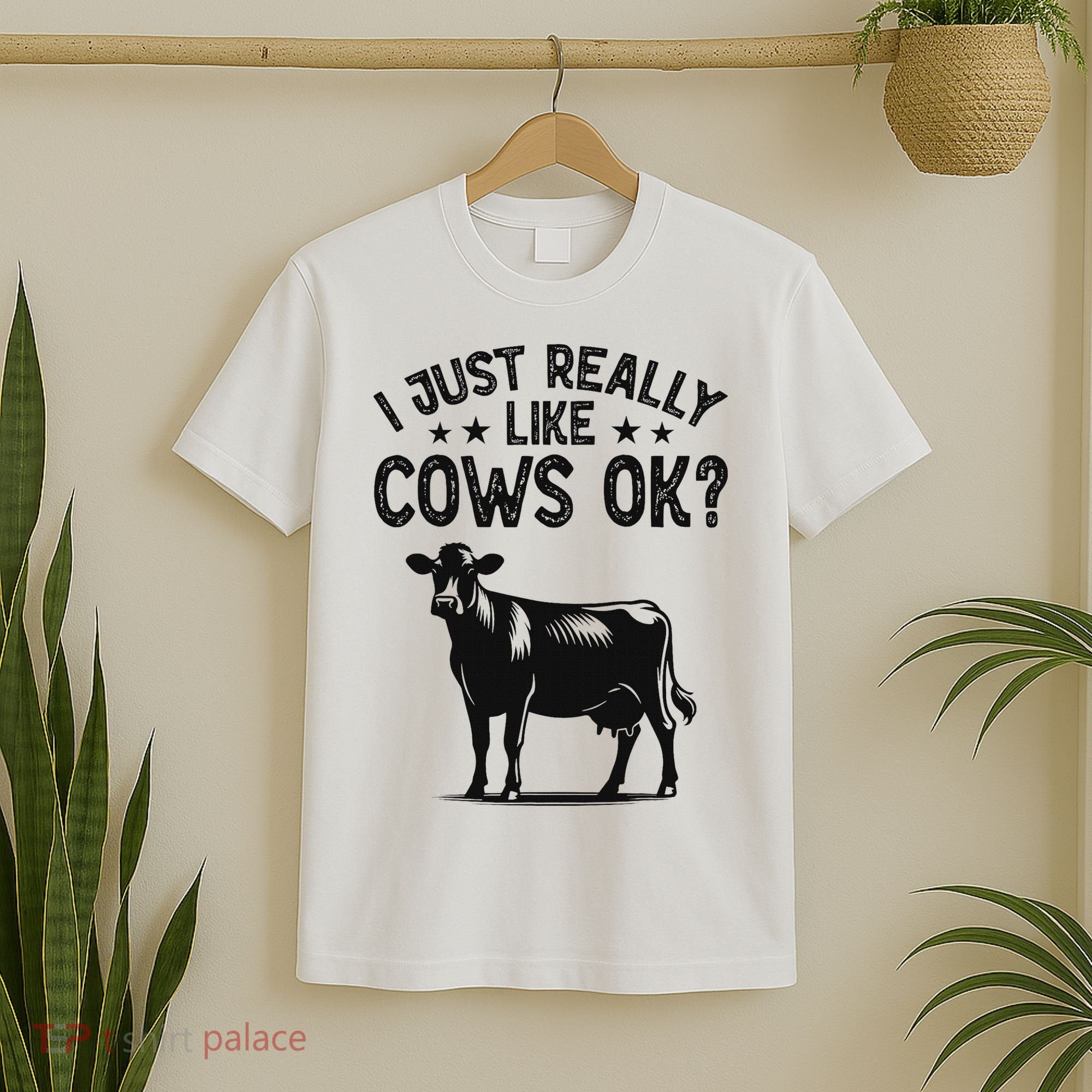 Funny Cow Animal Lover Women Farm Dairy Cattle Farming T-Shirt