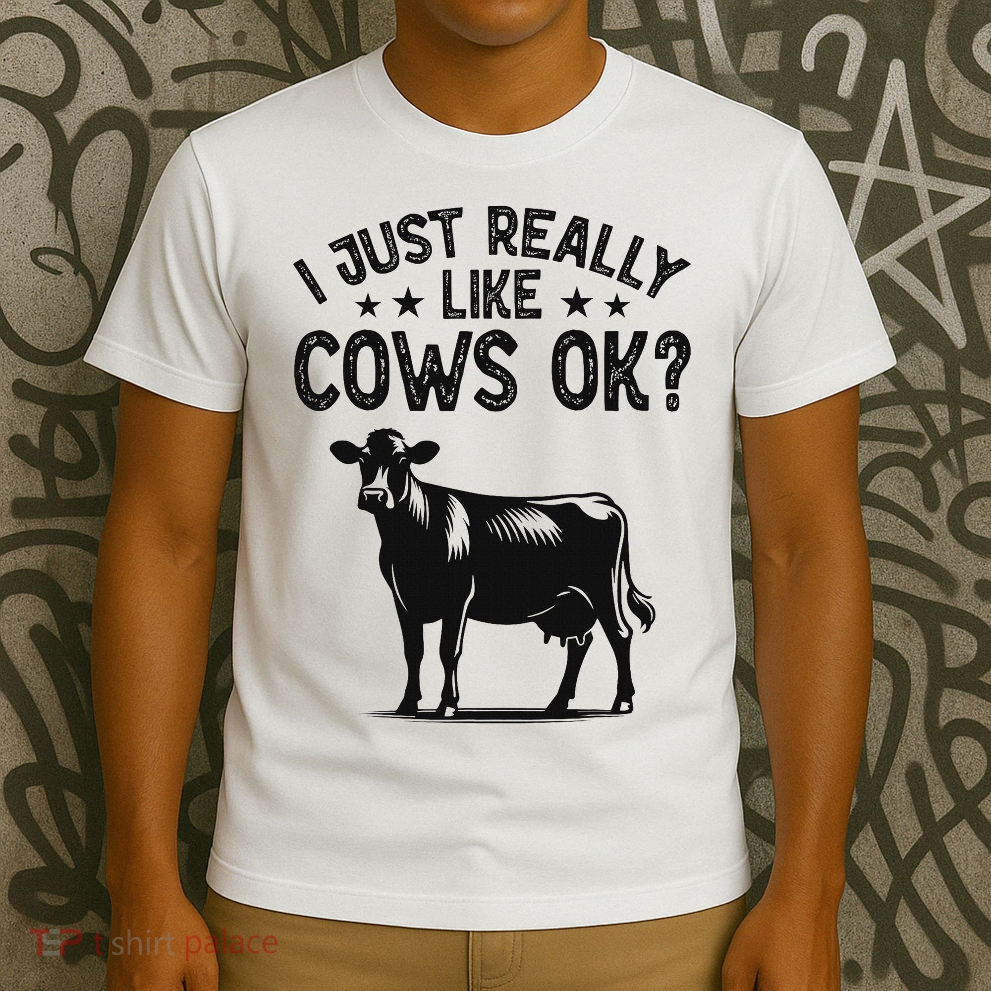 Funny Cow Animal Lover Women Farm Dairy Cattle Farming T-Shirt
