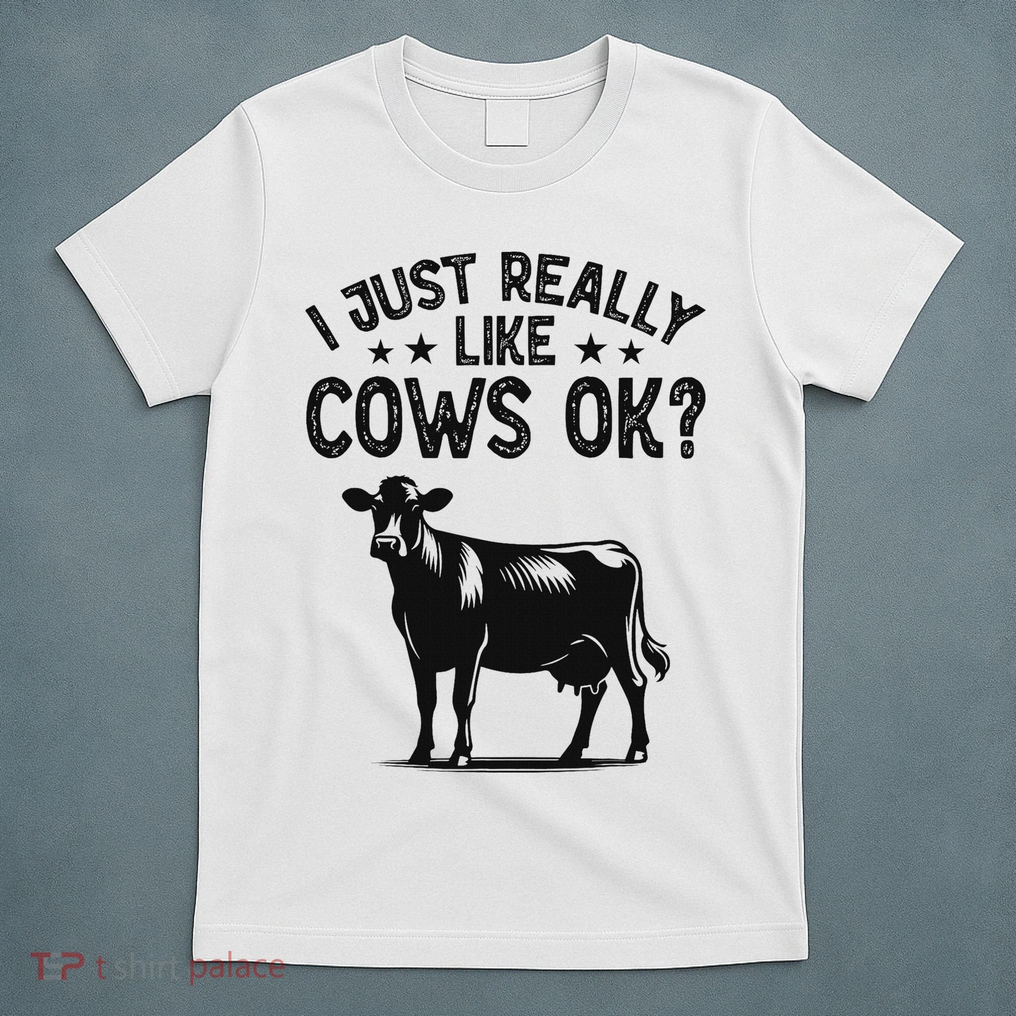 Funny Cow Animal Lover Women Farm Dairy Cattle Farming T-Shirt