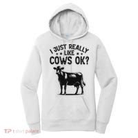Funny Cow Animal Lover Women Farm Dairy Cattle Farming Women's Hoodie thumb 0