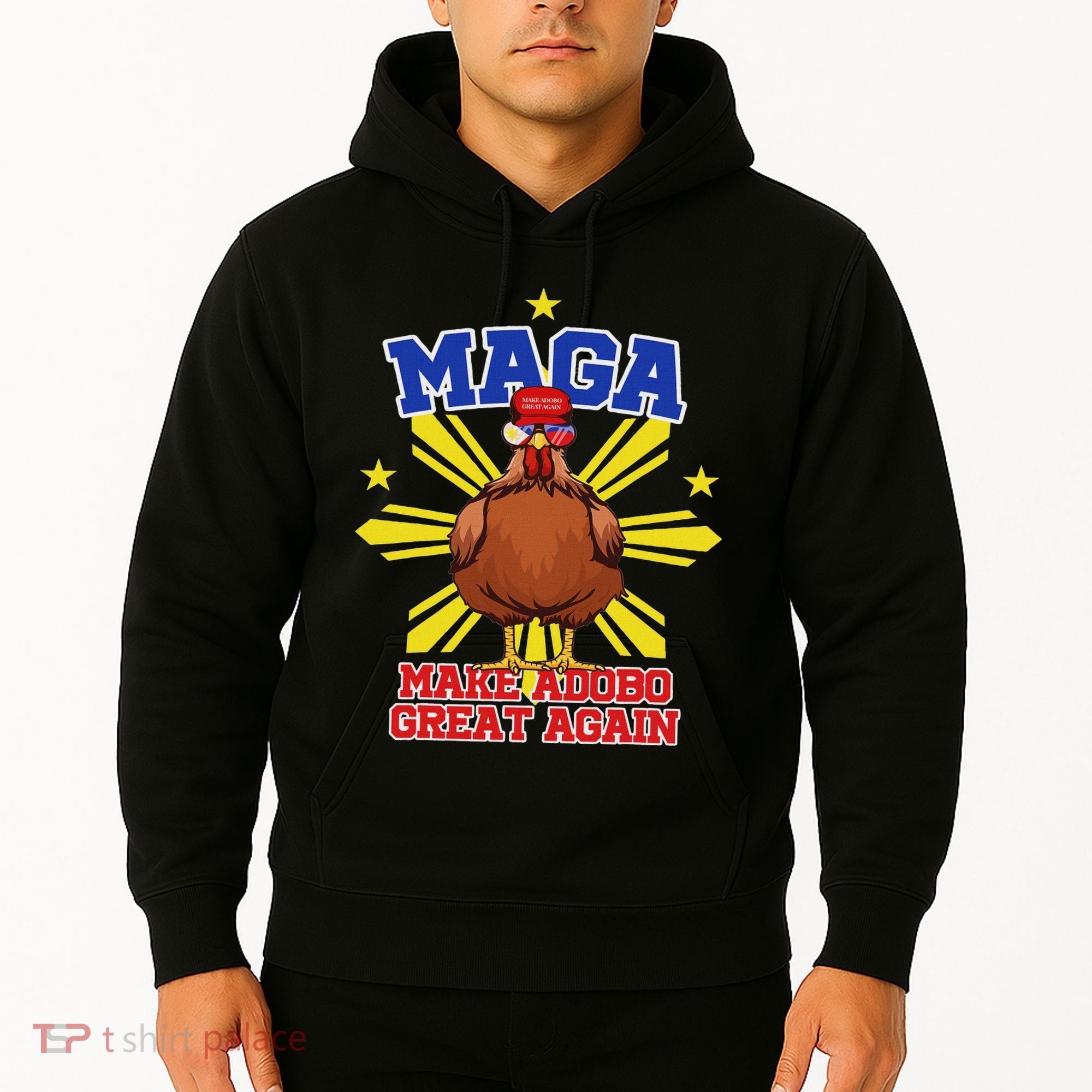 Funny Chicken Adobo Proud Pinoy Filipino Hoodie