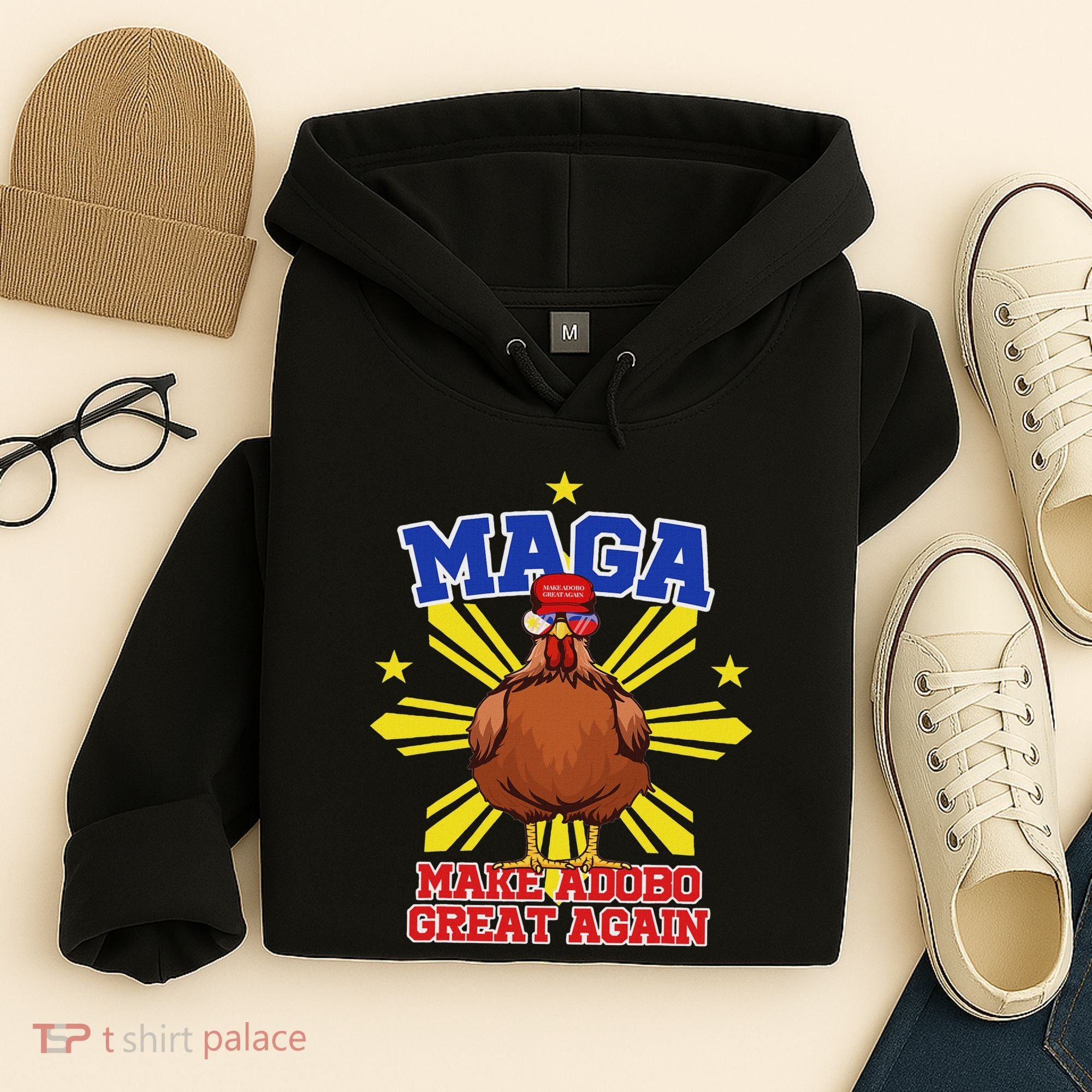 Funny Chicken Adobo Proud Pinoy Filipino Hoodie