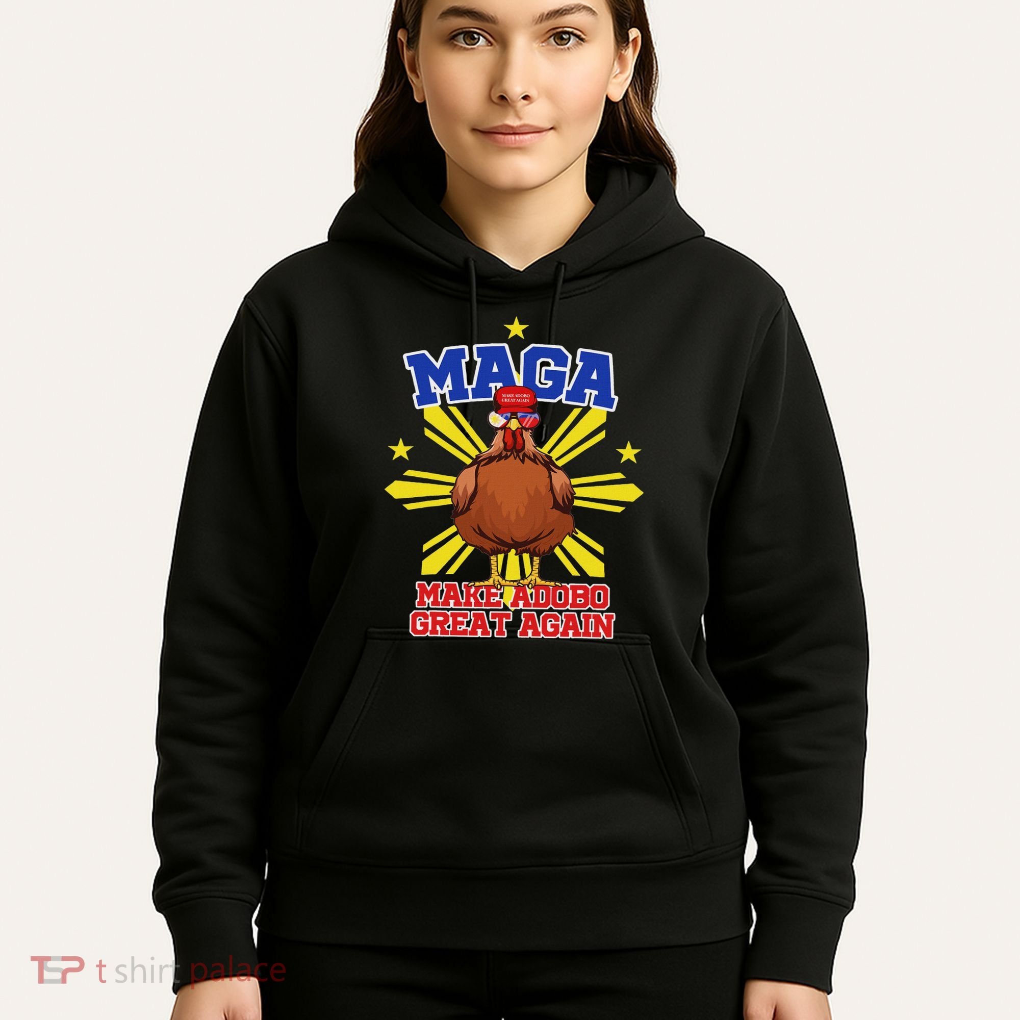 Funny Chicken Adobo Proud Pinoy Filipino Hoodie