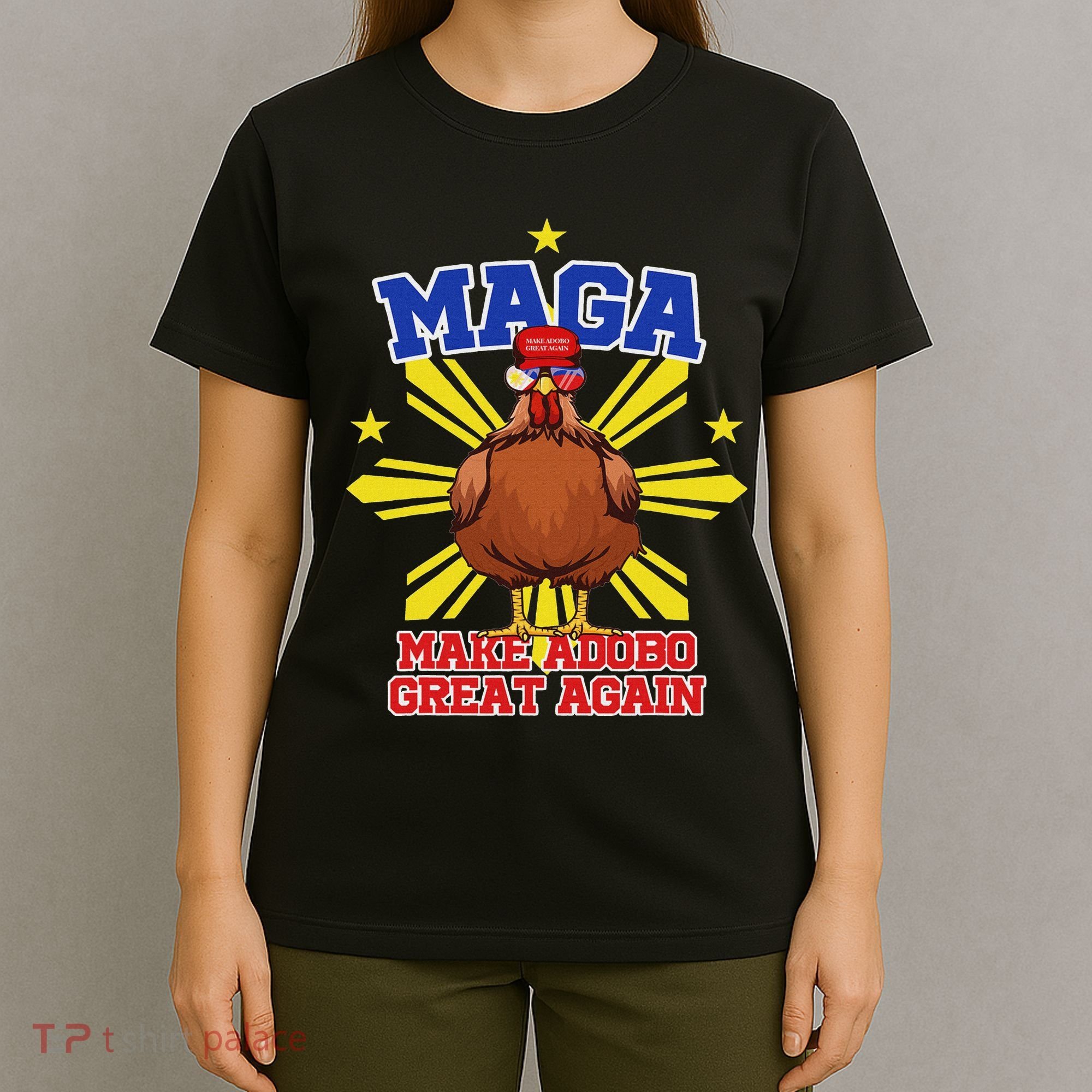 Funny Chicken Adobo Proud Pinoy Filipino T-Shirt