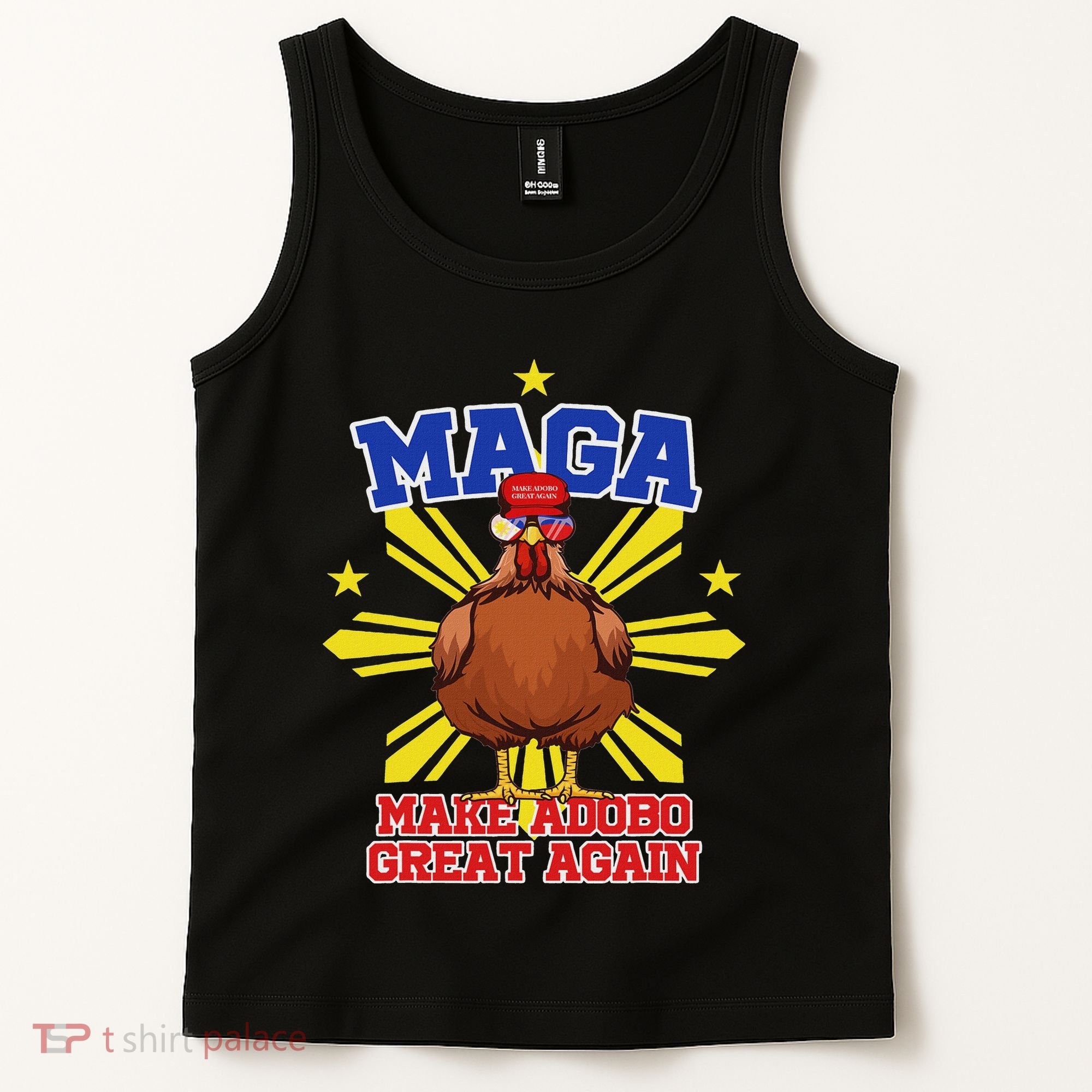 Funny Chicken Adobo Proud Pinoy Filipino Tank Top