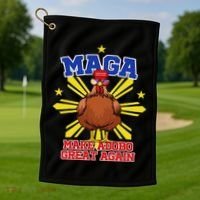 Funny Chicken Adobo Proud Pinoy Filipino Golf Towel thumb 1