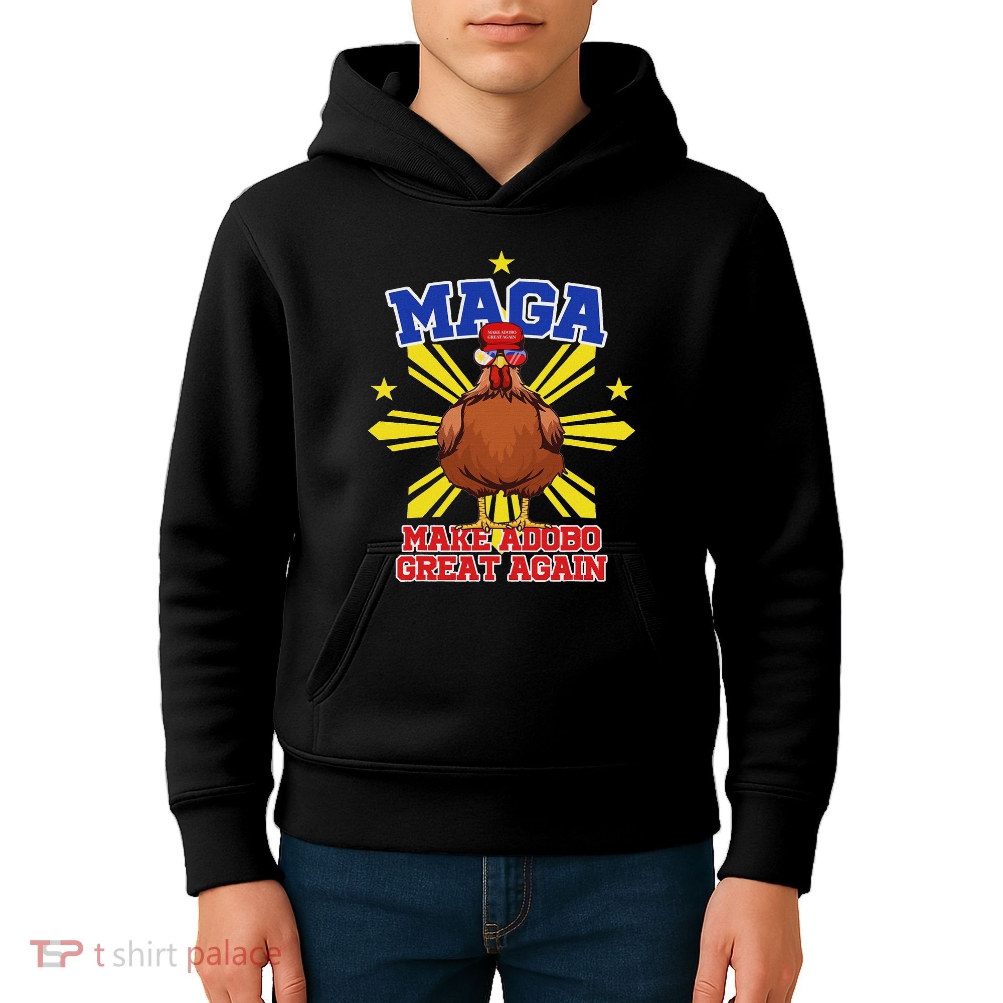 Funny Chicken Adobo Proud Pinoy Filipino Kids Hoodie