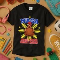 Funny Chicken Adobo Proud Pinoy Filipino Kids T-Shirt thumb 3