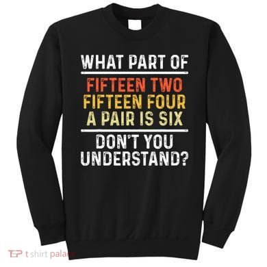 Funny Cribbage Art For Board Game Cribbage Player Sweatshirt