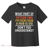 Funny Cribbage Art For Board Game Cribbage Player Toddler T-Shirt thumb 0
