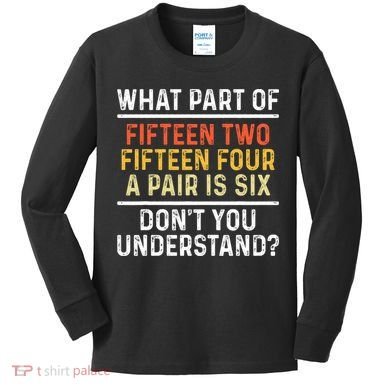 Funny Cribbage Art For Board Game Cribbage Player Kids Long Sleeve Shirt