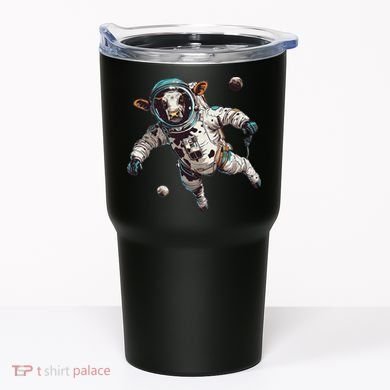 Funny Cow Astronaut In Space Tumbler