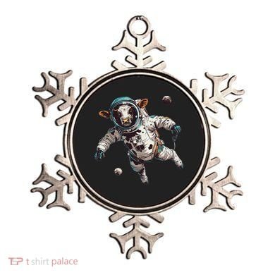 Funny Cow Astronaut In Space Ornament