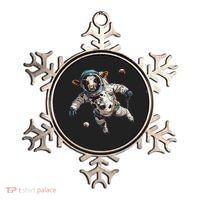 Funny Cow Astronaut In Space Ornament thumb 0
