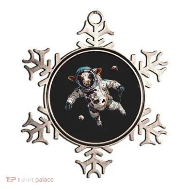 Funny Cow Astronaut In Space Ornament