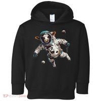 Funny Cow Astronaut In Space Toddler Hoodie thumb 0