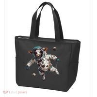 Funny Cow Astronaut In Space Tote Bag thumb 3