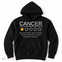 Funny Cancer Awareness One Star Rating Esophageal Ovarian Hoodie thumb 0