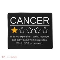 Funny Cancer Awareness One Star Rating Esophageal Ovarian Mousepad thumb 0