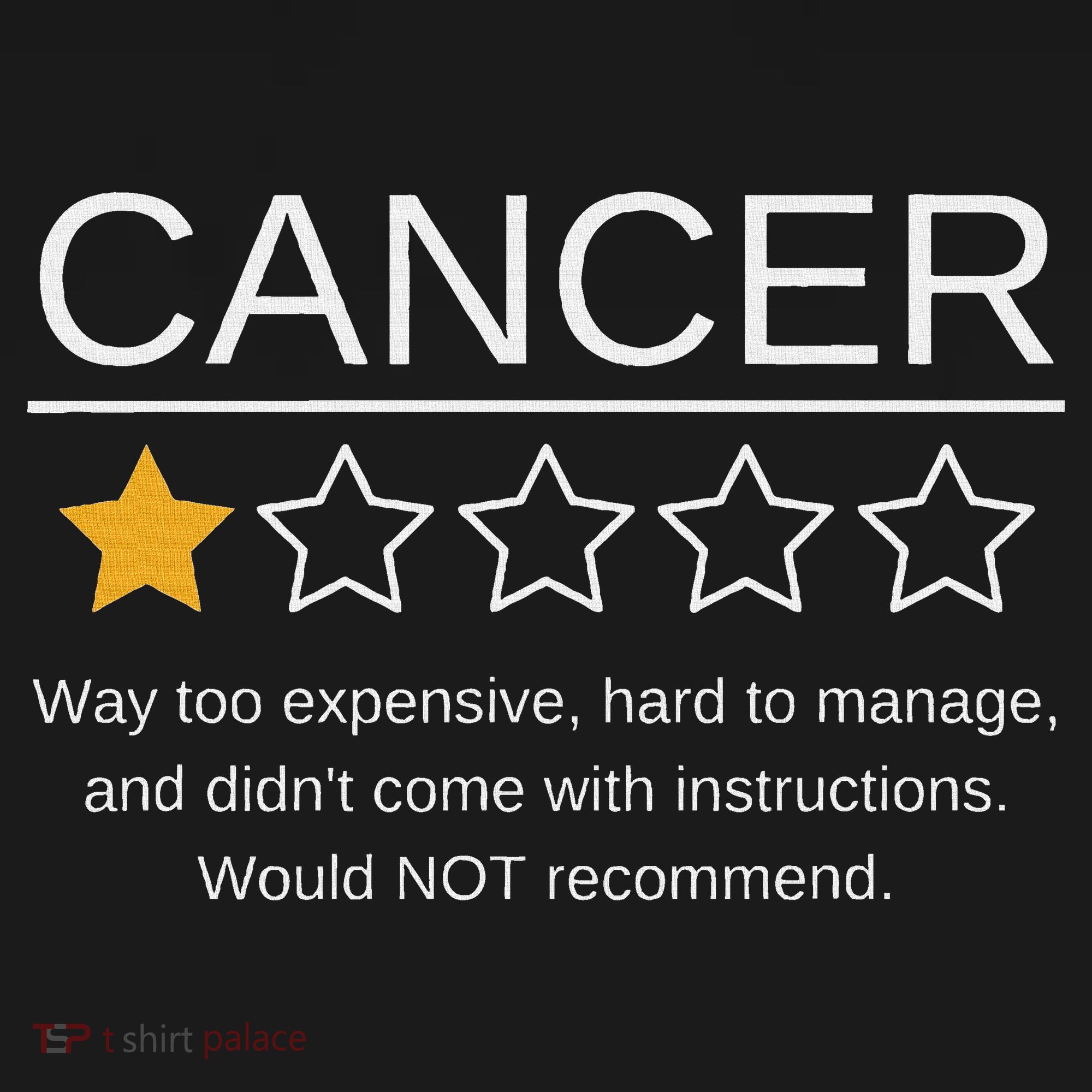 Funny Cancer Awareness One Star Rating Esophageal Ovarian Baby Bodysuit