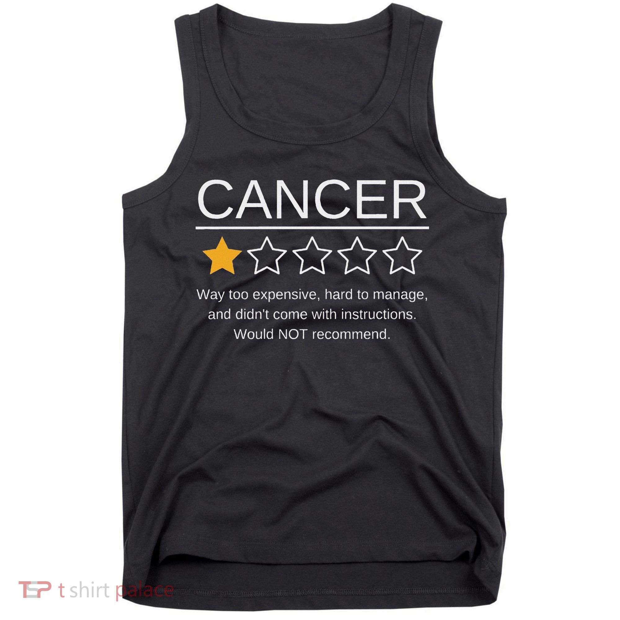 Funny Cancer Awareness One Star Rating Esophageal Ovarian Tank Top