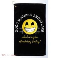 Funny Conservative Anti Cancel Culture Not Woke Golf Towel thumb 0